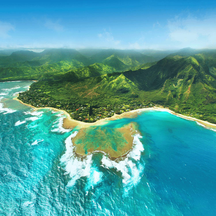 Endless Blue Maui Favicon Blue and White