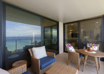 Lanei space with modern lounge seating and breakfast table